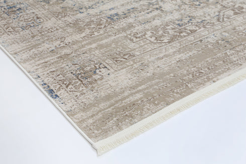 London  Medalion Beige Blue Rug - ADORE RUGS and FLOORING